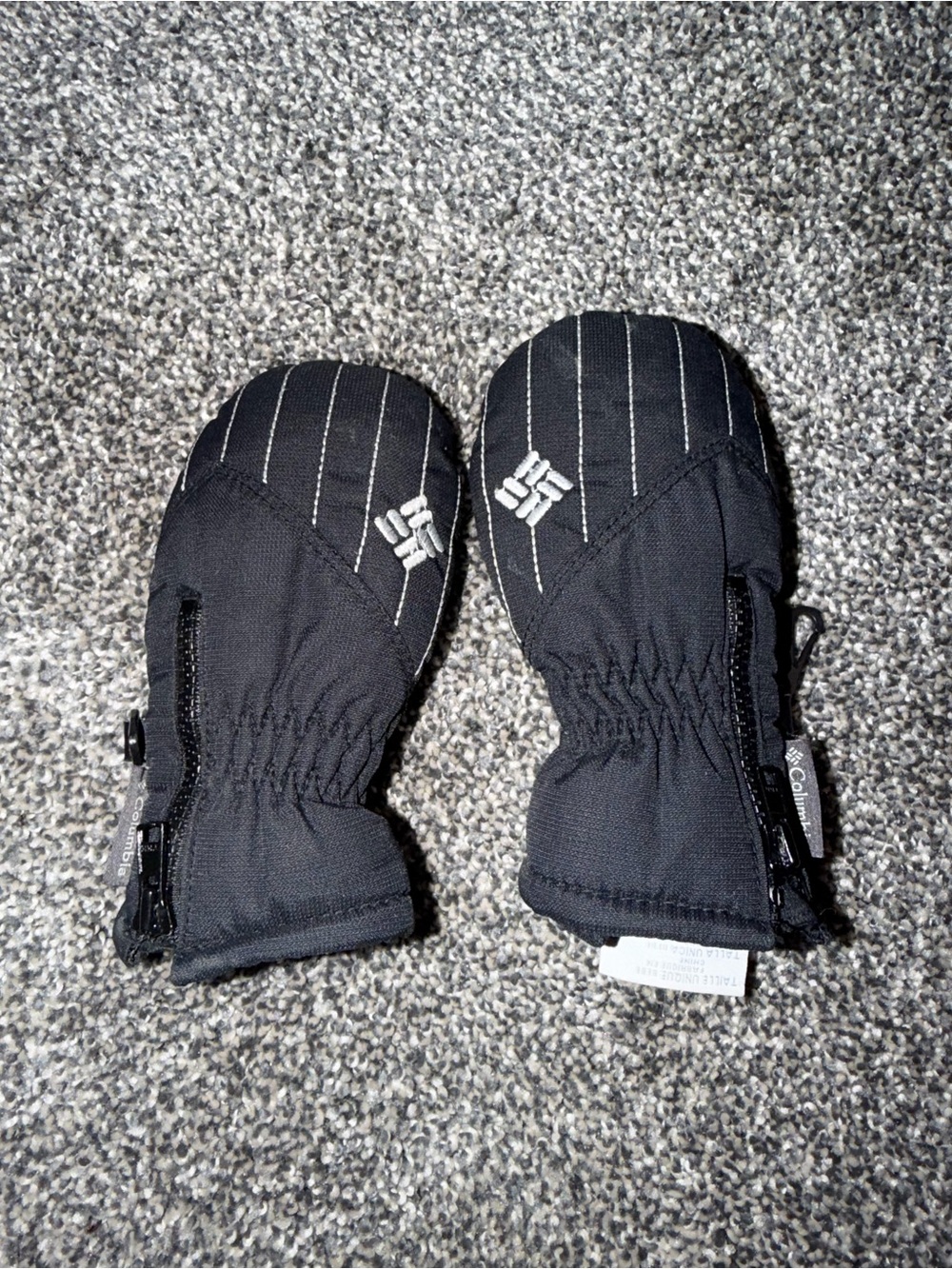 Columbia Kids Black Waterproof Mittens